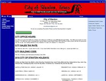 Tablet Screenshot of cityofstantontx.com